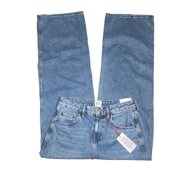 Urban Outfitters BDG Puddle Distressed Super High Waist Wide Leg Jeans Size 29W - Picture 3 of 15